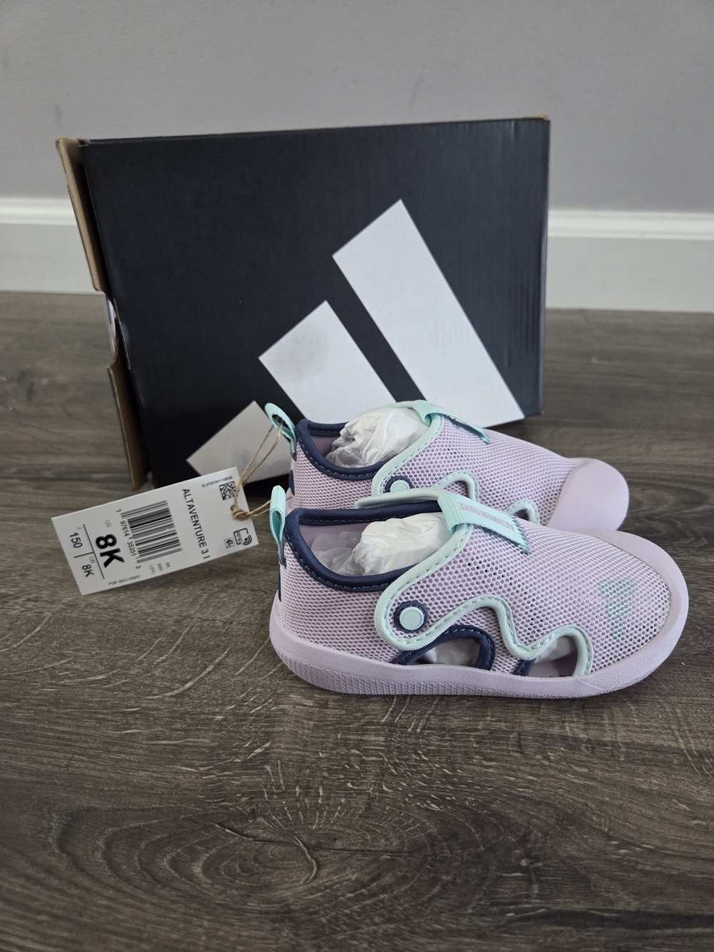 Adidas Altaventure Girls' Lavender Shoes Size 8 NWT